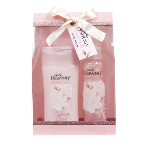 BELOW COST !!    PERFECT SHIMMER GIFT FOR THE LADIES - OH SO HEAVENLY 2 PIECE LUXURY PAMPERING SET