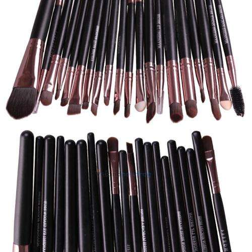 20 piece BLACK COLOUR MAKE-UP  BRUSH KIT  - PROFESSIONAL TOOLS FOR YOUR MAKE-UP RAGIME