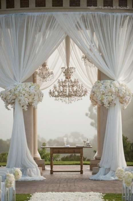 10M  x 75CM - WHITE DRAPING FOR WEDDING/BABY SHOWER OR ANY SPECIAL OCCASION