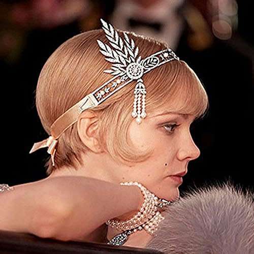 EXQUISITE BRIDE'S HAIR JEWELLERY TIARA - ROARING 1920'S VINTAGE STYLE GREAT GATSBY FLAPPER TIARA
