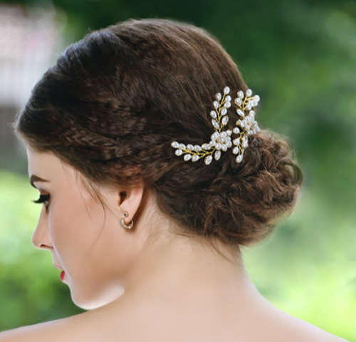 GORGEOUS BRIDAL PEARL FLOWER HAIRPIN - AMAZING HAIR ACCESSORIES