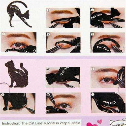 NEW!!!  SET OF 2PCS  EYE SHAPING STENCILS  - 10 STYLES - CHEAPEST PRICE IN SA