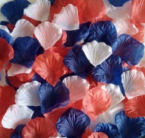 500  PCS MULTI-COLOURED  SILK ROSE PETALS - USE FOR CONFETTI/AISLE DECOR/PHOTO PROP/TABLE DECOR