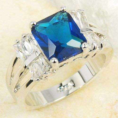 GORGEOUS SAPPHIRE RING CRAFTED IN 925 STERLING SILVER