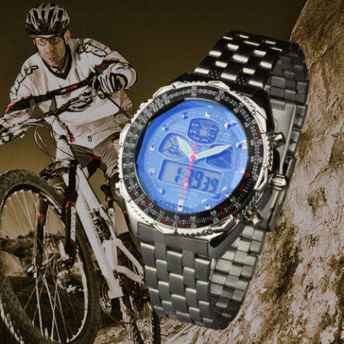 RUGGED MILITARY ESS COLLECTION MENS SPORT DIGITAL CHRONOGRAPH QUARTZ  WATCH