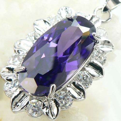"XMAS SPECIAL" AMETHYST QUARTZ GEMSTONE CRAFTED IN HALLMARKED  925 STERLING SILVER