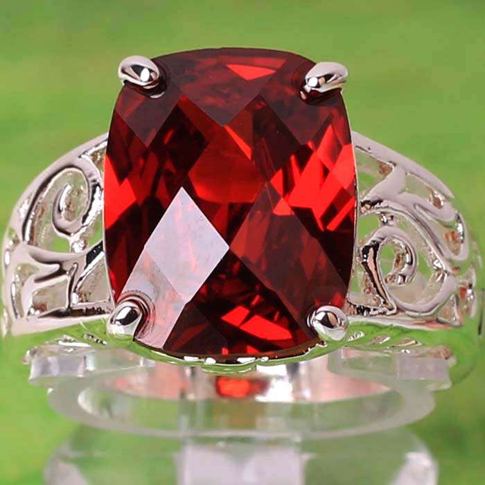 "VALENTINES SPECIAL" RUBY  QUARTZ RING SIZE 9