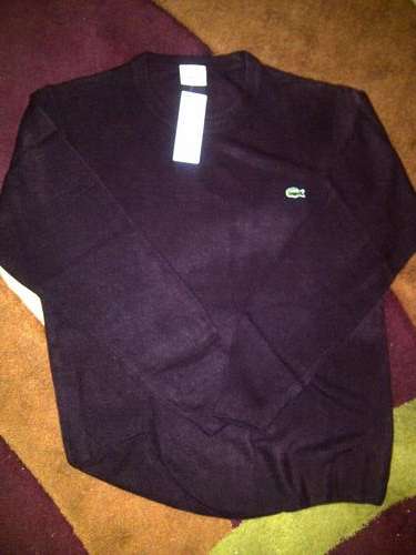 Men's Lacoste Jersey Large  Black
