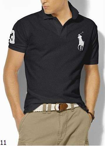 Men's Polo Golfer  Black - XLarge