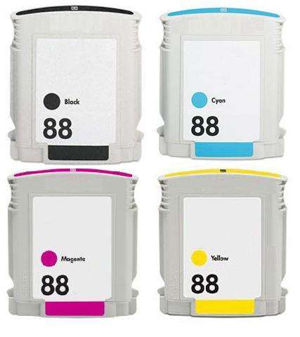 *SUPER VALUE* Set of Compatible HP 88# Cartridges high yield &#65288;69ml black/ 28ml C/M/Y)