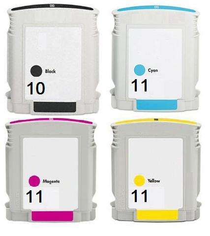 *SUPER VALUE* FULL SET of HP No.10 & No.11 C/M/Y compatible ink cartridges for HP K850