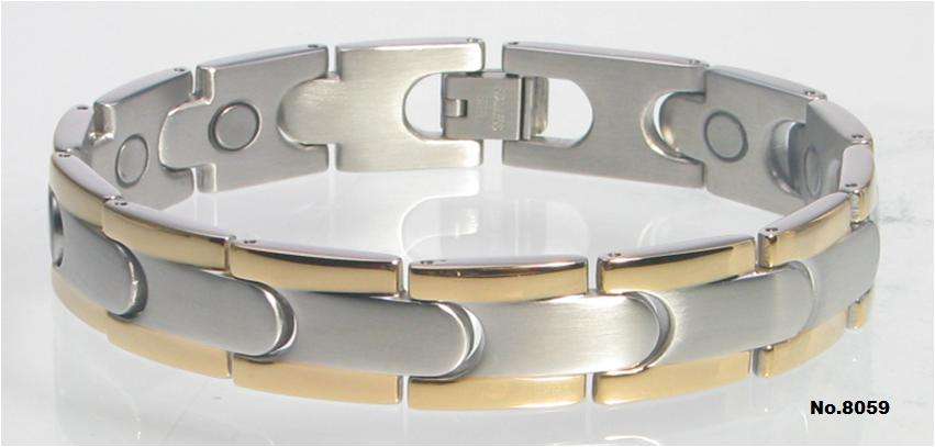 *NEW* Europa 316L Stainless Steel Magnetic Health Bracelet 21.5cm