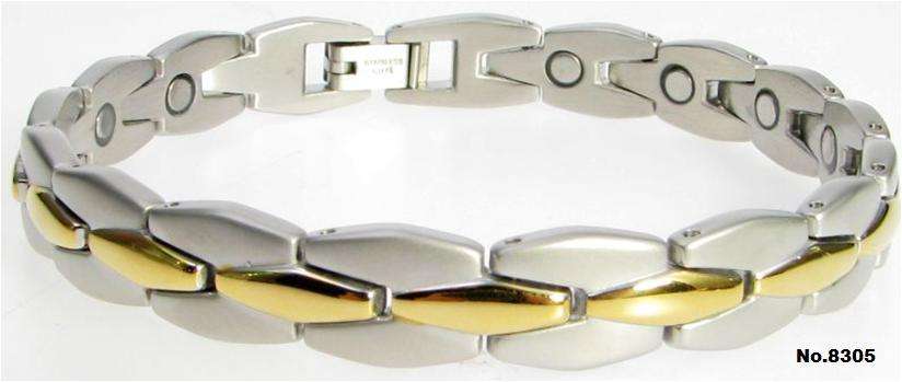 *NEW* Menï¿½s Europa 316L Stainless Steel Magnetic Health Bracelet 18.5 cm(length adjustable&#65289;