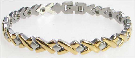 *NEW* Lady Europa 316L Stainless Steel Magnetic Health Bracelet 18cm