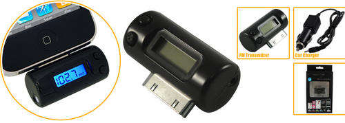 Fm Transmitter for i pod  or iphone with car charger