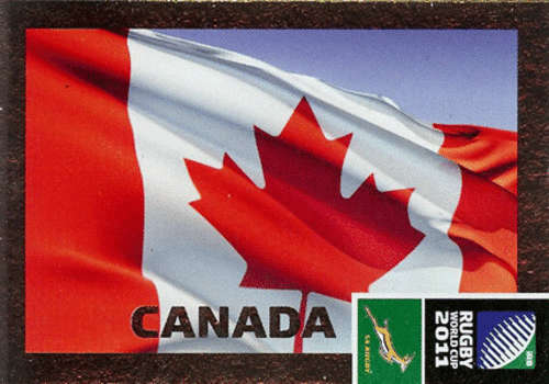 2011 Rugby World Cup - Canada Flag Card No 13 New