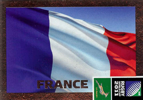 2011 Rugby World Cup - France Flag Card No 16 New
