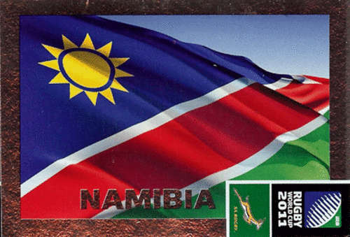 2011 Rugby World Cup - Namibia Flag Card No 21 New