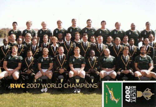 2011 Rugby World Cup - RWC 2007 World Champions Card no 123 New