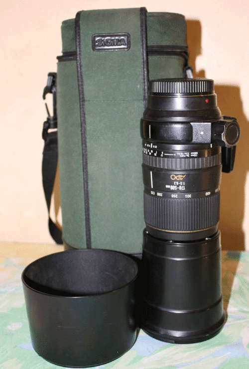 Sigma 170-500mm APO 1:5-6.3 Lens - Good Condition and Serviced - Minolta/Sony Mount