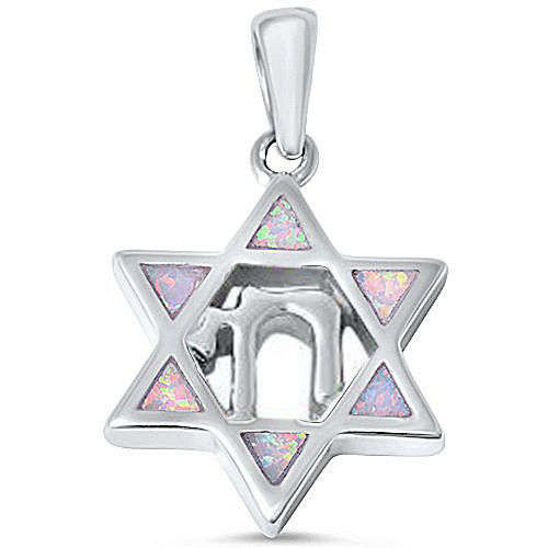 Star of David sterling silver pendent 925