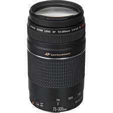 Canon EF 75-300mm f/4-5.6 III USM Lens for Canon + UV Filter