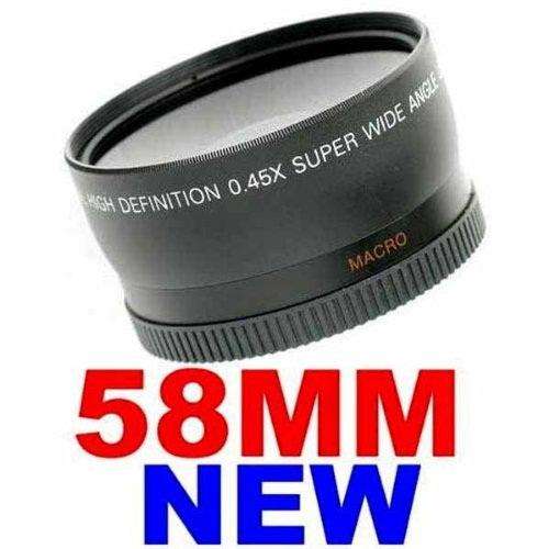 Neewer 58mm Wide Angle Lens 0.45X For Canon Rebel EOS 18-55mm