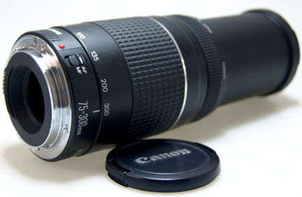 CANON ZOOM LENS EF 75-300mm 1:4-5.6  as NEW No rear cap