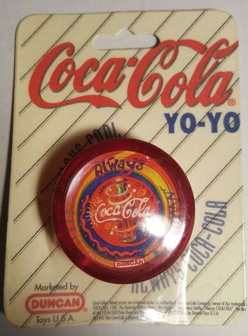 Vintage COKE 1997 DUNCAN Always Coca Cola FIESTA RED