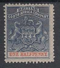 BSAC Rhodesia 1892-1894 SG19 d Mint