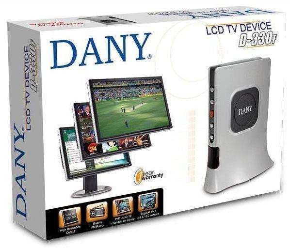 DANY TV TUNER WITH FM RADIO & REMOTE. CONVERT LCD INTO TV (BRAND NEW)