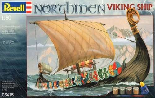 Viking Ship - Northmen Including Accessories 1/50 Scale - Plastic Model Kit  (REV05415)
