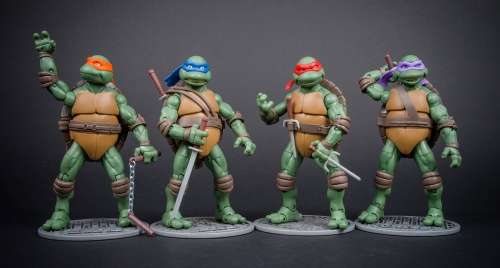 Teenage Mutant Ninja Turtles Figurines - 1990 TMNT - Includes all 4 Turtles (TMNT1)
