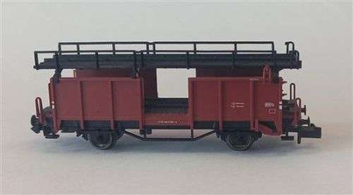 Double-deck car transport wagon, type Laaes 541, 2-axle, brown - N Gauge (8824 K)TAS016039)