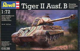 Tiger II Ausf.B Porsche Prototype Turret - 1/72 Scale (REV03138)(Revell)