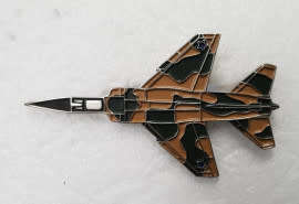 South African Air Force Mirage F1 Pin (Plan View) (PIN112)(TAS Pins)