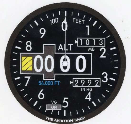 Altimeter Sticker (AI-6)