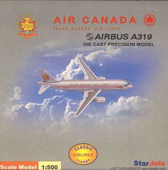 Airbus A319 Air Canada - 1/500 Scale (SJACA099)(TAS007155)(StarJets)