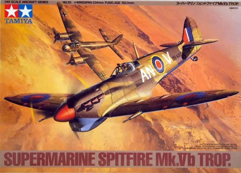 Supermarine Spitfire Mk.Vb Trop - 1/48 Scale (TAM61035)(Tamiya)