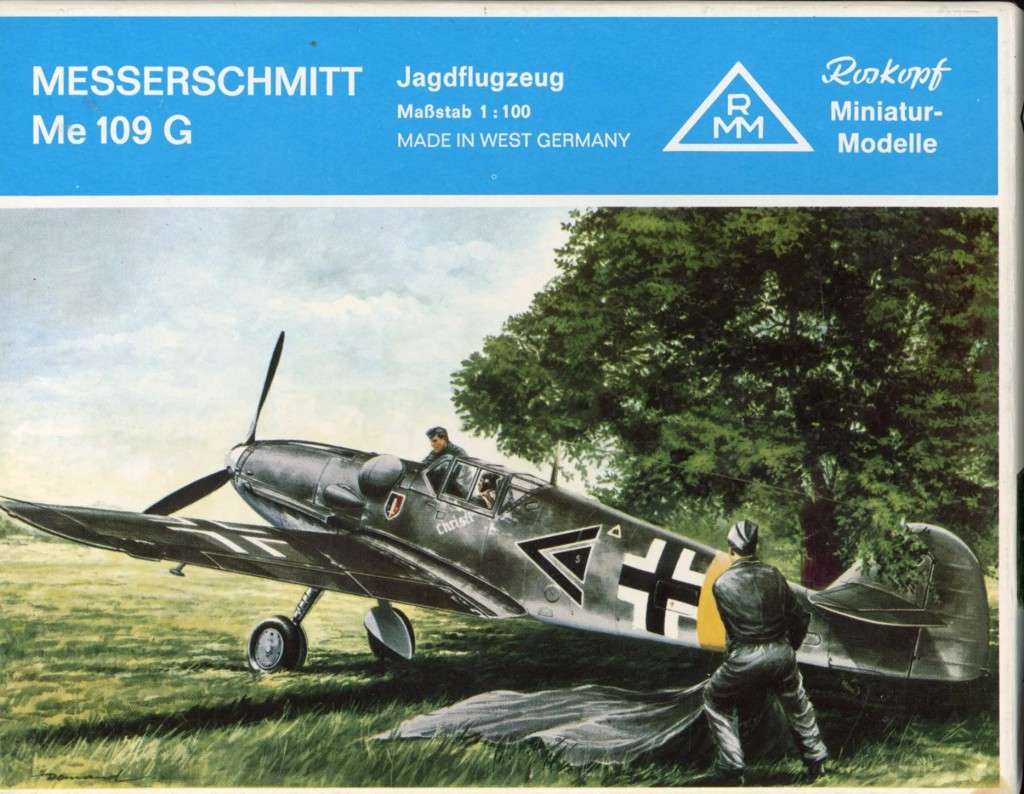 Messerschmitt Me.109G - 1/100 Scale (62)(TH2144)(Roskopf) - REDUCED PRICE