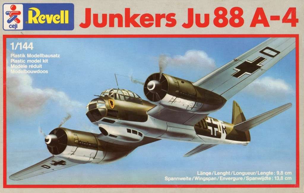 Junkers Ju.88 A-4 - 1/144 Scale (REV4138)(TH2084)(Revell)