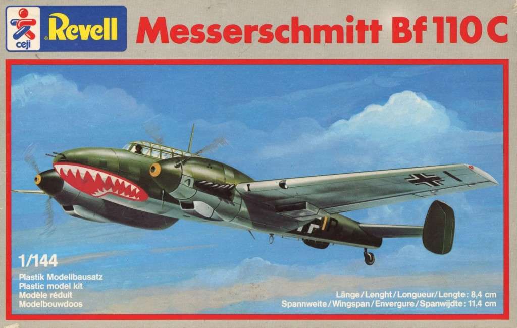 Messerschmitt Bf.110C - 1/144 Scale (REV4140)(TH2083)(Revell)