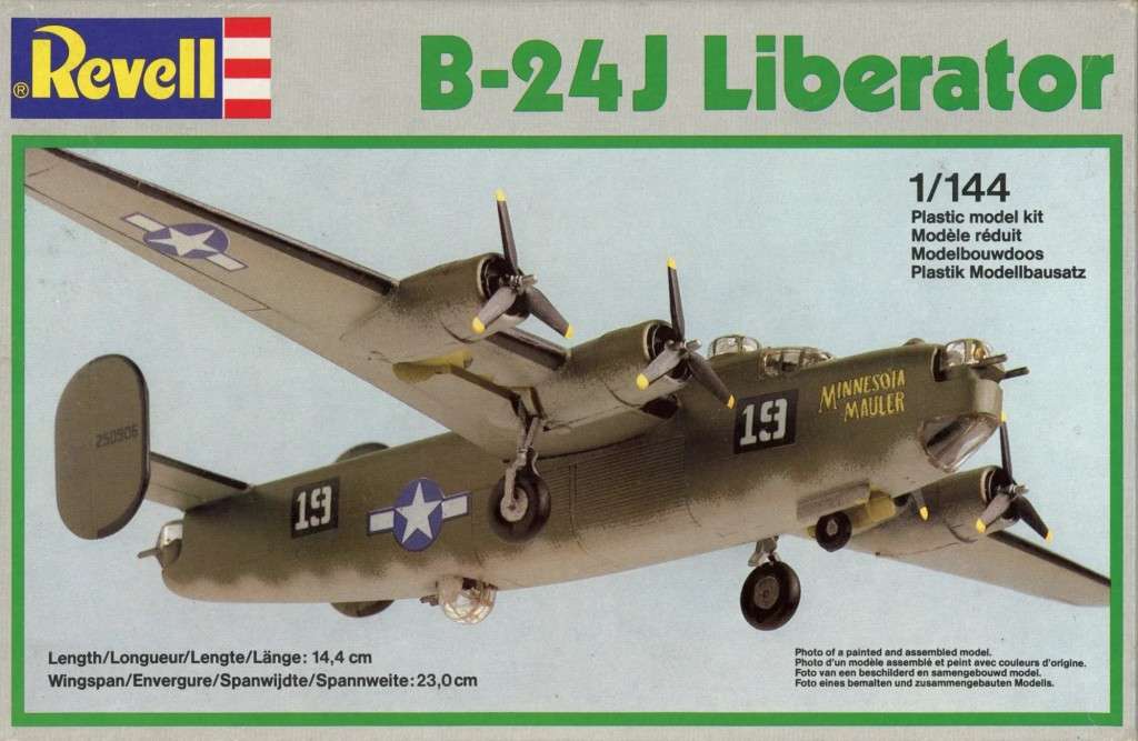 B-24J Liberator - 1/144 Scale (REV4134)(TH2082)(Revell)