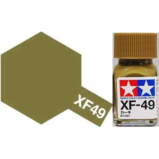 Flat Khaki Enamel Paint 10ml (Tamiya)(EXF-49)