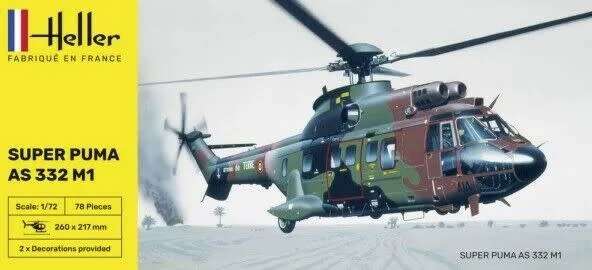 AS.332 Super Puma M1 - 1/72 Scale (Heller)(HEL80367)