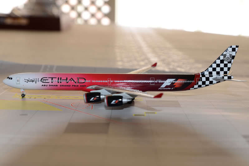 Airbus A340-600 Etihad "Formula 1" 1/400 Scale (Die Cast Model)