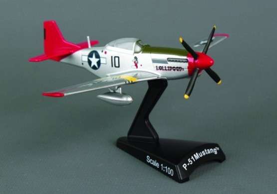P-51D Mustang Tuskegee 1/100 - Die Cast Model (PS5342-7)