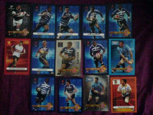 Rugby trading cards - 3 signed by the players