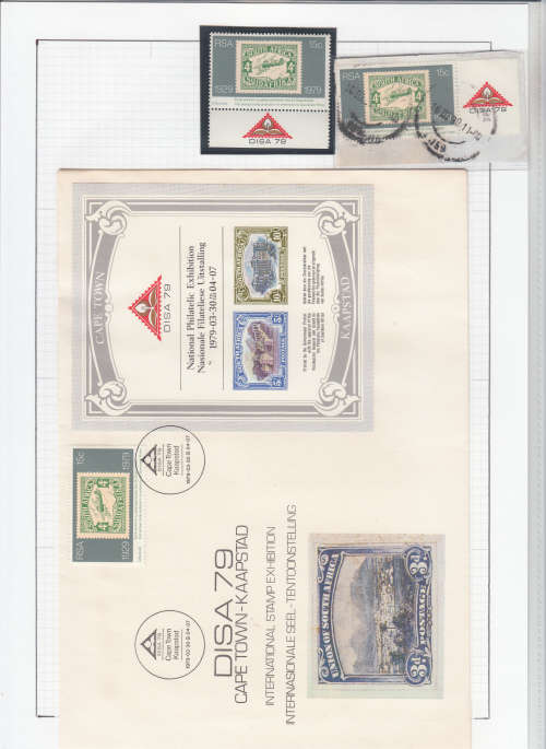 RSA COVER 1979: DISA 79 INTERNATIONAL STAMP EXHIBITION CAPE TOWN plus EXTRAS