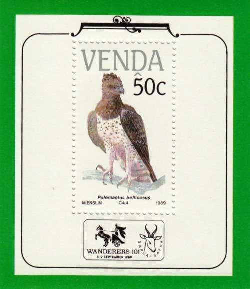 VENDA FOUNDATION MINI SHEET 1989: ENDANGERED BIRDS MNH (SACC 195a)